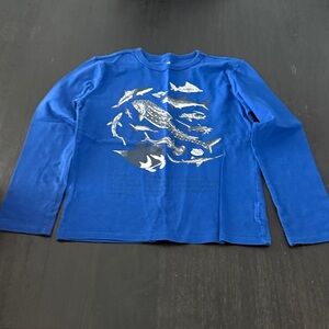 GAP Blue Shirt with Silver Design